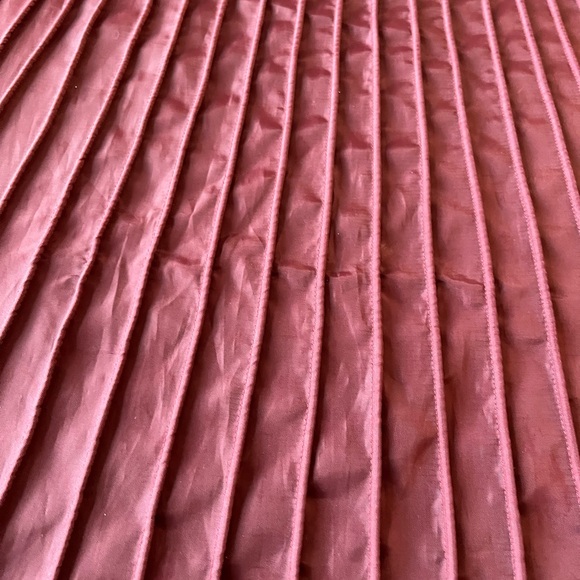 Anthropologie Odille Pleated Burgundy Wine A Line Skirt Women’s | 4 - Picture 3 of 8